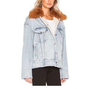 Levis sherpa denim jacket with detachable fur